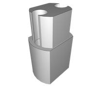 2-Prong Housing for Non-Standard Vic-20 Power Plug