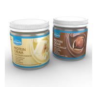 2 protein cream gusti misti (1 cioccolato bianco + 1 nocciolinella) - senza glutine - low carb - 2x250g