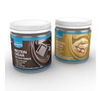 2 protein cream gusti misti (1 cioccolato fondente + 1 arachidi) - Senza Glutine - Low Carb - 2x250 g
