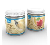 2 protein cream gusti misti (1 crema pasticcera + 1 mela e cannella) - Senza Glutine - Low Carb - 2x250 g