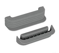 2 protezioni in silicone per friggitrice ad aria calda CrispiCrispi | Silicone di alta qualità, resistente al calore fino a 260 °C, antiscivolo per impugnatura, adatto per pentole da 2,5 a 6