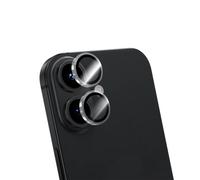 2 Protezioni obiettivo, fotocamera per iPhone 16/16 Plus in vetro piano 9H+