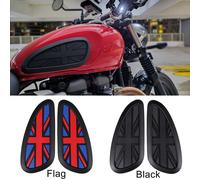 ✅ 2 PROTEZIONI SERBATOIO LATERALI CAFè RACER TRIUMPH BONNEVILLE SPEED SCRAMBL ✅