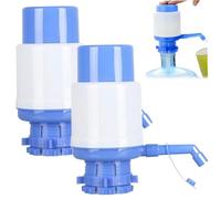 2 PUMPA ACQUA MANUALE PCS per brocca da 5 galloni, pompa a brocca d'acqua portatile, bottiglia di distribuzione della pressione a pressione manuale con tubo e cappuccio extra corta