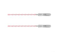 2 punte da trapano per calcestruzzo lunghe 200 mm, con punte in carburo e gambo quadrato, per trapani a percussione, adatte per muratura, mattoni, pietra e legno (6 mm)