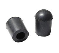 2 punte in gomma nera per puntale verticale per contrabbasso