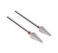 2 Punte per Trapano per Unghie, Punte per Manicure in Acciaio Al Tungsteno Ad Alta Precisione per Lucidatura Esfoliante, Adatte a Tutte le Lucidatrici Elettriche, Strumento