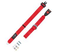 2 Punto Giro Sedile Cintura per Fiat 500 A/B Berlina Regolabile Sicurezza Rosso