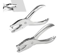 2 punzoni a foro singolo, diametro del foro 3 mm e 6 mm, pinza per fori di carta, punzonatrice per fori per cartelle, foto, carte