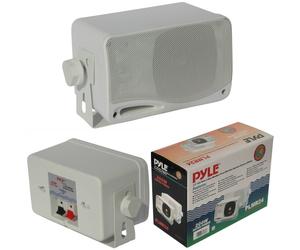 2 PYLE PLMR24 casse bianche marine impermeabili per esterni all'aperto piscina