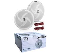 2 PYLE PLMRS8W altoparlanti fullrange marini bianchi 8" mare imbarcazioni barca