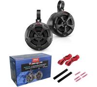 2 PYLE PLUTV41BK diffusori neri a 2 vie full range marini impermeabili 4 ohm