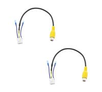 2 Pz 10 Pin Cavo Adattatore RCA Lunghezza 20,9 Cm per Autoradio Radio DVD Navigatore Veicolo Telecamera Posteriore