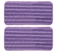 2 Pz 11.8x5.5" Panni Microfibra per Mop Ricaricabili Viola