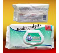 Fresh&Clean - 06-0244 - Salviette disinfettanti antibatteriche milleusi - Fresh&Clean - busta da 60 pezzi - 91507 - Conf. da 1 Pz. - 06-0244