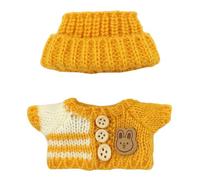2 PZ 17 centimetri Peluche Cappello e Maglione Set Per 15 17 centimetri Figure Da Collezione Con Accessori Alla Moda Elegante Giocattolo Accessori Abbigliamento