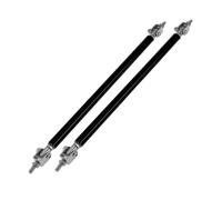 2 pz 20 cm/7,87" paraurti anteriore labbro splitter barra montante tirante nero