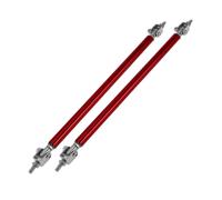 2 pz 20 cm/7,87" paraurti anteriore labbro splitter barra montante tirante rosso