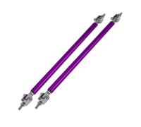 2 pz 20 cm/7,87" paraurti anteriore labbro splitter barra montante tirante viola