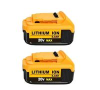 2 Pz 20V 8.0Ah Batteria Di Ricambio Ricaricabile Agli Ioni Di Litio Compatibile Con Dewalt DCB200 DCB204 DCB206 DCB206-2 DCB201 DCB203 DCB181 Accessori Per Elettroutensili