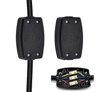 2 PZ 3 Terminali Scatola di Giunzione Elettrica Connettore Flex 13 amp 250 V Nero per Illuminazione, Alimentazione e Cablaggio Automotive