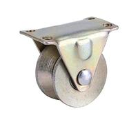 2 pz 5,1 cm rullo porta scorrevole in acciaio a forma di V - Kit binario per porta scorrevole con staffa