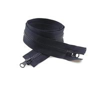 2 pz 5#80-150cm Doppio Cursore Cerniera In Resina Estremità Aperta Cerniere Vestiti Giacca Cucito Accessori di Riparazione, Blu navy, 80cm