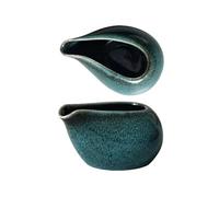 2 pz/5 pz 100 ml Modifiche Brocca di Latte In Ceramica Ristorante Salsa di Bistecca Pentola di Latte Pentola Salsiere Cucina Condimento Strumenti di Estrazione tazza Per Latte, Caffè(Green)
