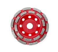 2 pz 5'125mm Doppia riga Tazza della ruota Diamante Diamante Diamante Disc Ciotola Disc Bowl Forma Dercinando Tazza for il granito di marmo Concreto,Di lunga durata