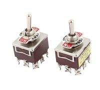 2 Pz AC 250V 15A 380V 10A VITE 9 ON-OFF-ON 3 posizione 3PDT interruttore