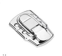 2 pz Acciaio Inossidabile Cromato Chiusura a Levetta for Petto Scatola Valigia Strumento Cabinet Raccordo Cintura di Blocco Hasp Fibbia Hardware(6450 76)