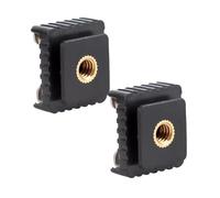 2 Pz Adattatore Hot Shoe Freddo Supporto Standard Hotshoe A 1/4 Filettatura Per Lampeggiante Treppiede Fotografia Studio Fotografia Accessori Titolare