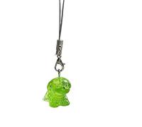 2 pz adorabile cane trasparente portachiavi charms cavo del telefono fascino zaino accessorio femminile borsa appeso regalo decorativo