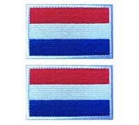 2 PZ AliPlus Bandiera Paesi Bassi Patch Ricamo Tattica Militare Patch Gancio e Loop per Zaini Cappelli Giacche