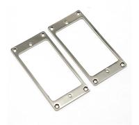 2 Pz Anello Pickup Per Chitarra Telaio Di Copertura Piatto In Metallo Anelli Di Montaggio Pickup Per Chitarra LP/SG Montaggio Di Ricambio 2x2mm parti di chitarra(Silver)