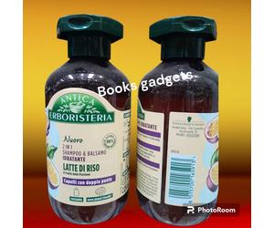 2 pz Antica Erboristeria Shampoo & Balsamo Idratante Latte di Riso Doppie Punte