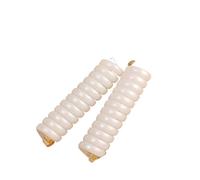 2 pz Arco Elastici In Gomma for Le Donne Ragazze Filo del Telefono Legami Dei Capelli Anello A Spirale Bobina Hairbands Porta Coda di Cavallo Accessori(Style B- white)
