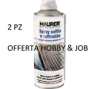 2 PZ ARIA COMPRESSA BOMBOLA SPRAY MAURER ML 400 CON CONVOGLIATORE