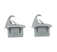 2 pz Auto Parasole Clip di Supporto Grigio MR654343 for Mitsubishi 2012-2016 for Lancer for EVO Sun Visor Gancio Staffa di Supporto