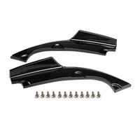 2 Pz Auto Paraurti Posteriore Labbro Diffusore Per Civic 2016 2017 2018 Splitter Sopiler Protezione Spoiler Posteriori Alettone(Nero lucido)