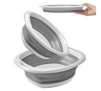 2 Pz Bacinella Pieghevole Campeggio, Lavabo Pieghevoles, Secchio Vasca Bucato Catino Pieghevole Portatile Salvaspazio, per Lavello da Cucina Casa, Pediluvio (2 Misure)