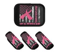 2 pz bagagli maniglia avvolge comfort wrap etichette bagagli maniglia avvolgere tag per bagagli marito di un guerriero consapevolezza del cancro al seno
