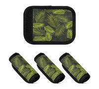 2 pz bagagli maniglia avvolge comoda valigia identificatori bagagli maniglia tag per viaggio tropicale foglie di palma felce foglia