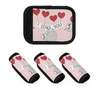 2 pz bagagli maniglia avvolge comoda valigia maniglia grip per la spesa borsa della spesa, Bradipo ti amo, one sizex4