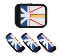 2 pz bagagli maniglia avvolge neoprene valigia tag identificatore per viaggio bagagli identificatore, Bandiera Terranova e Labrador, one sizex2