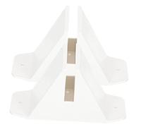2 Pz Base Dello Schermo Base Divisoria Con Base in Legno Supporto Per Base Divisoria Piedini Del Pannello Dello Schermo Bianca Partitore Di Tensione All'aperto Plastica Ufficio