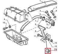 2 PZ BOCCOLA BRACCIO SOSP E STAFFA FILTRO ARIA ALFA ROMEO GIULIA SPIDER 1750 75