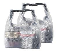 2 Pz Borsa Cosmetica Impermeabile, Pochette Trasparente da Viaggio, Pochette Viaggio Impermeabile, Grande Borsa da Toilette da Trucco da Doccia in EVA per Campeggio, 35 x 15,5 x 27,5 cm