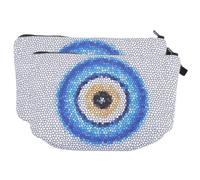2 Pz Borsa Per Gli Occhi Del Diavolo Piccolo Sacchetto Per Monete Borsa Per Il Trucco Viaggio Borsa Per Cosmetici Con Cerniera Idrorepellente Mancare Poliestere Borsetta