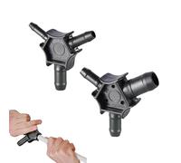 2 Pz Calibratore per tubi in plastica e alluminio composito di calibrazione per tubi multistrato per tubi multistrato con diametri di 16-20-25-32(nero)